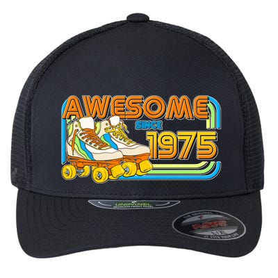 Retro Roller Skates Awesome Since 1975 50th Birthday Flexfit Unipanel Trucker Cap