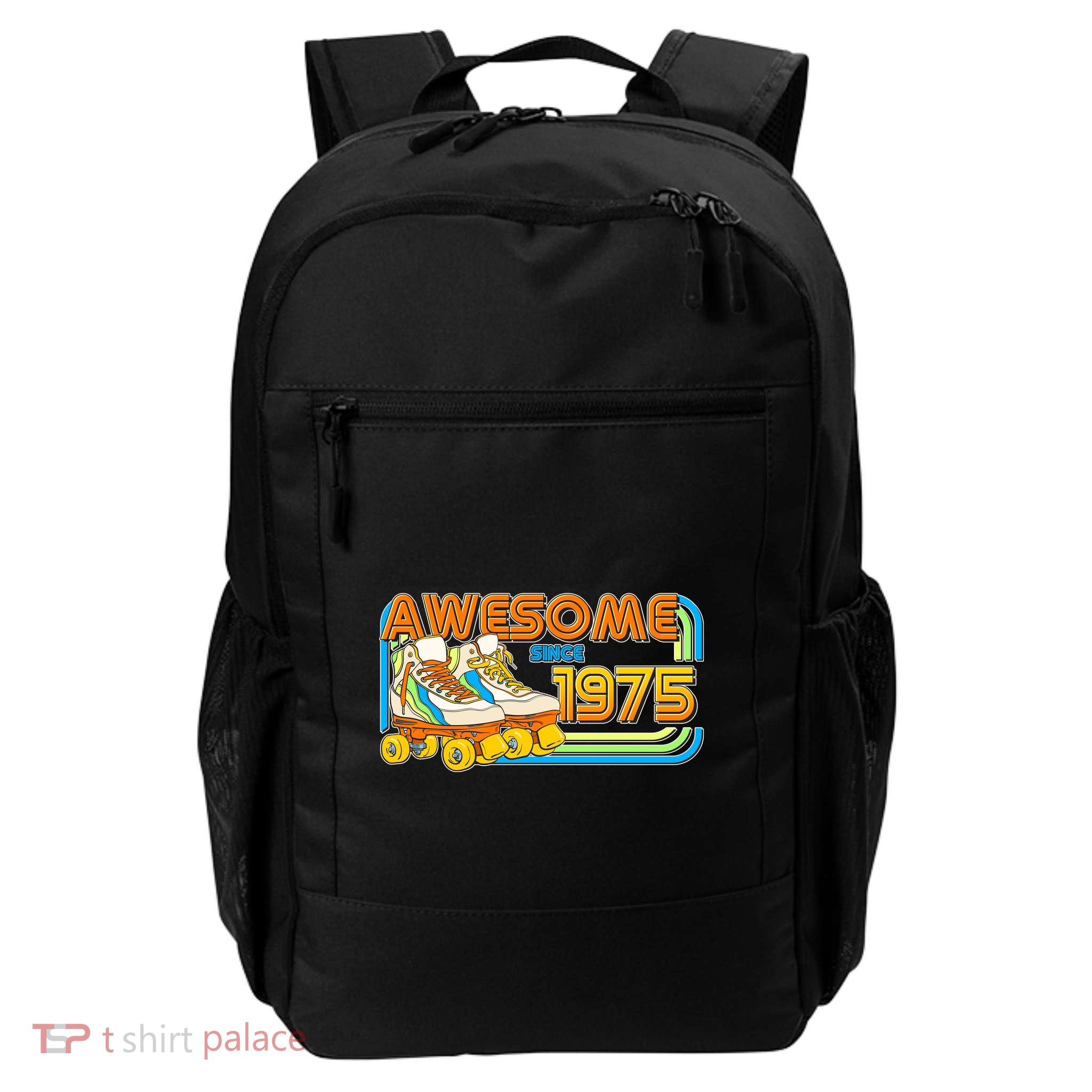 Retro Roller Skates Awesome Since 1975 50th Birthday Daily Commute Backpack