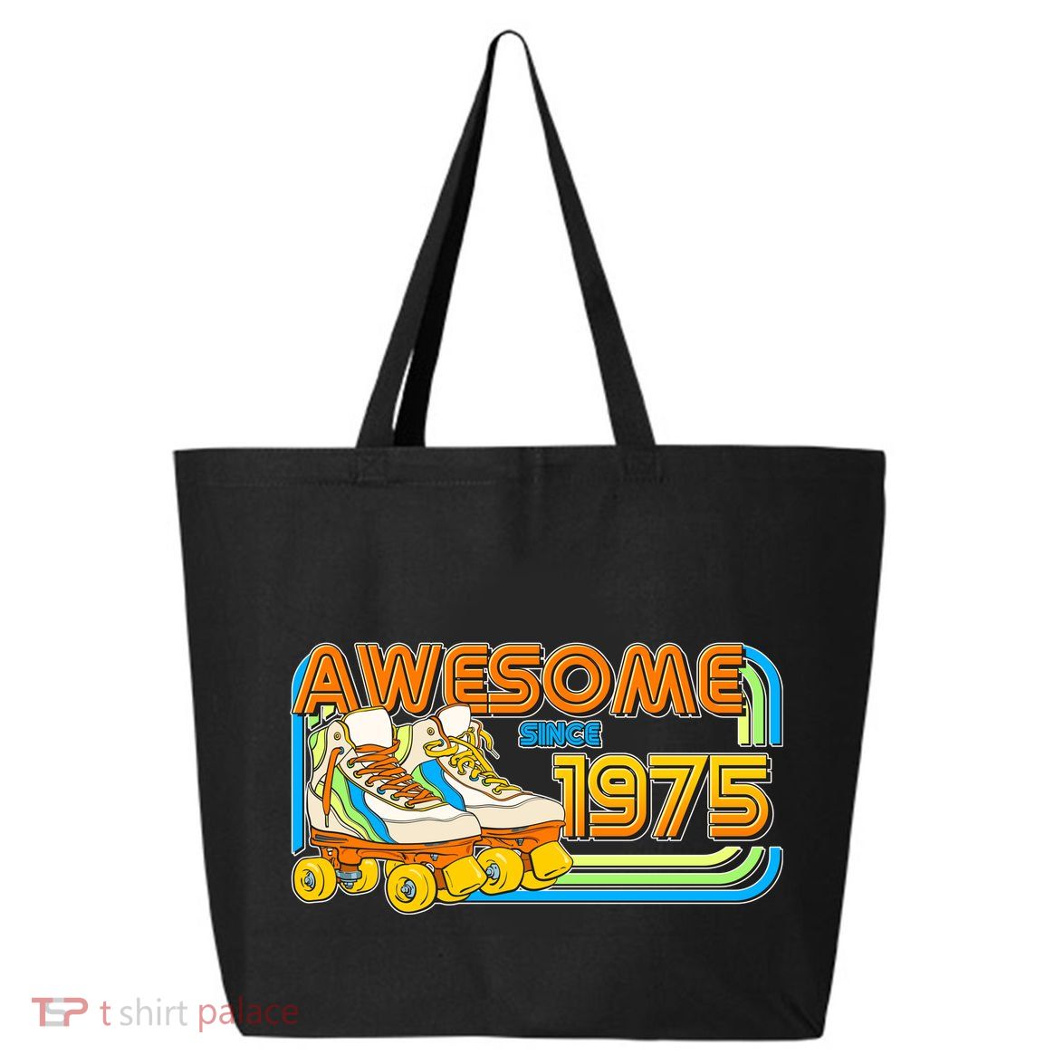 Retro Roller Skates Awesome Since 1975 50th Birthday 25L Jumbo Tote