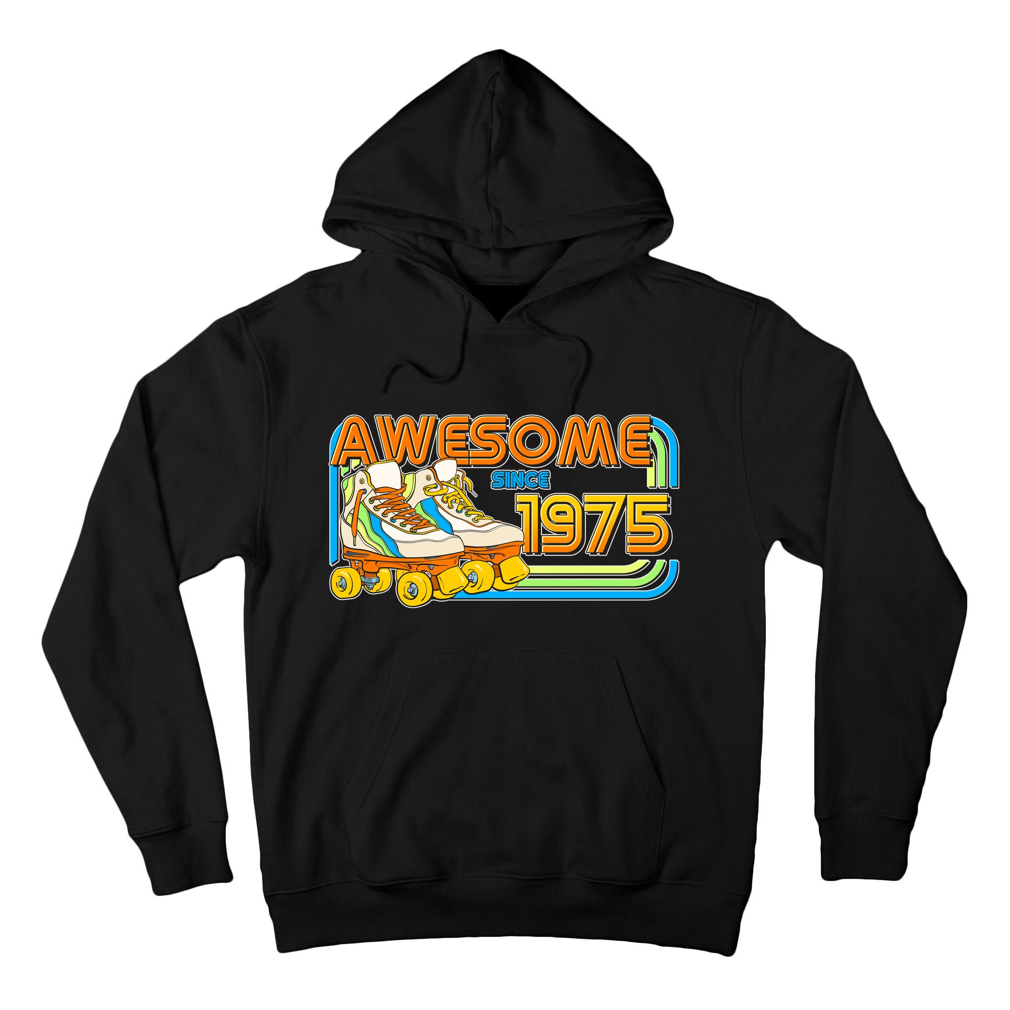 Retro Roller Skates Awesome Since 1975 50th Birthday Tall Hoodie