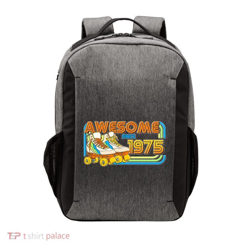 Retro Roller Skates Awesome Since 1975 50th Birthday Vector Backpack