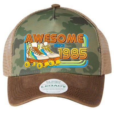 Retro Roller Skates Awesome Since 1985 40th Birthday Legacy Tie Dye Trucker Hat