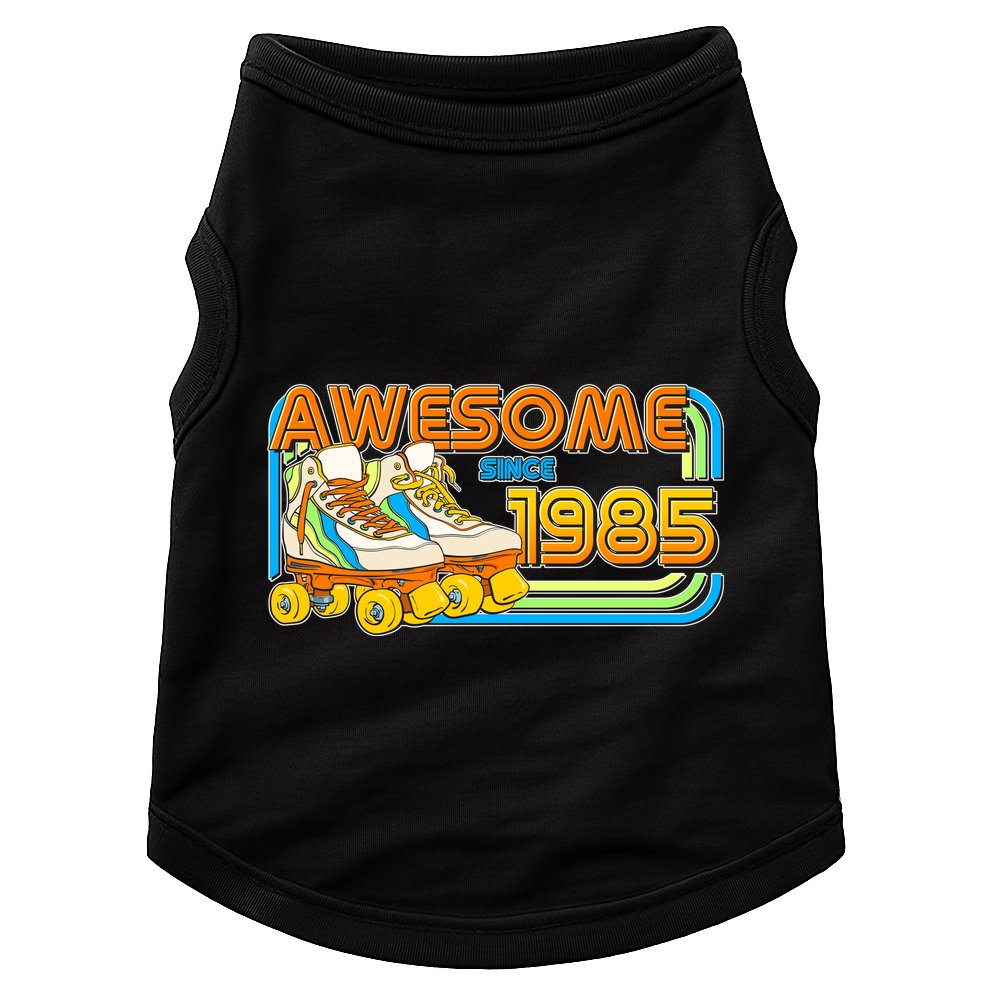 Retro Roller Skates Awesome Since 1985 40th Birthday Doggie Tank