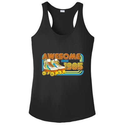 Retro Roller Skates Awesome Since 1985 40th Birthday Ladies PosiCharge Competitor Racerback Tank