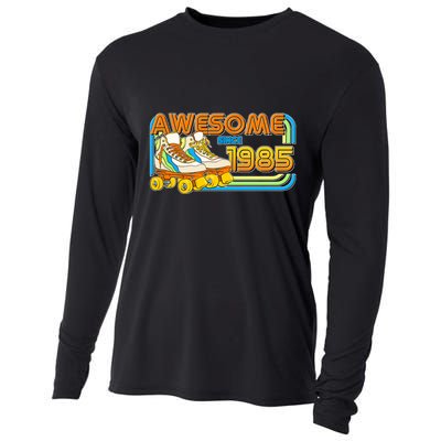 Retro Roller Skates Awesome Since 1985 40th Birthday Cooling Performance Long Sleeve Crew