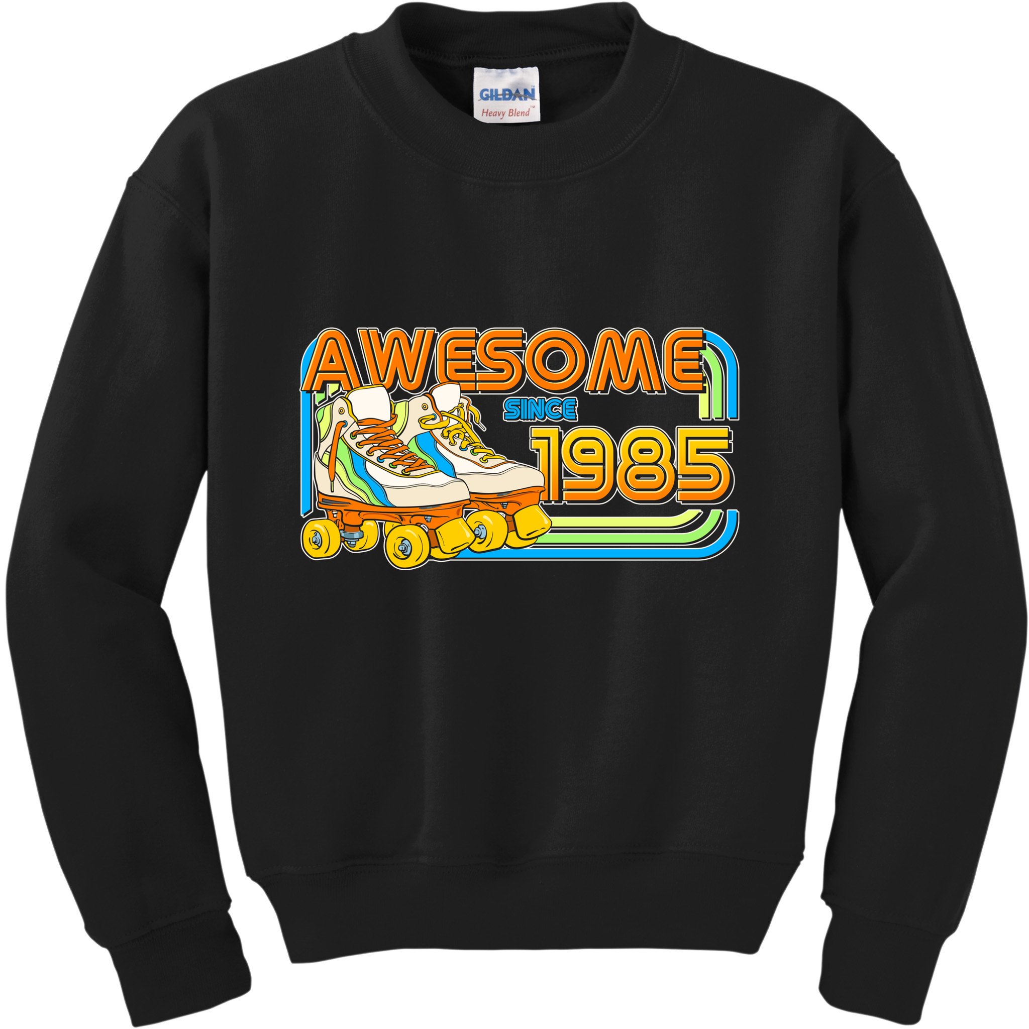 Retro Roller Skates Awesome Since 1985 40th Birthday Kids Sweatshirt