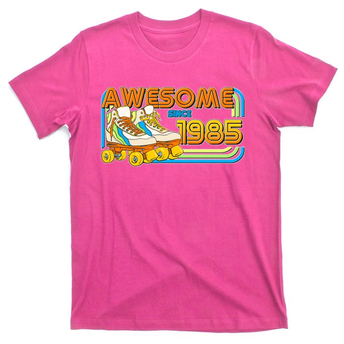 Retro Roller Skates Awesome Since 1985 40th Birthday T-Shirt