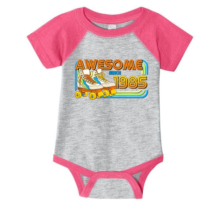 Retro Roller Skates Awesome Since 1985 40th Birthday Infant Baby Jersey Bodysuit