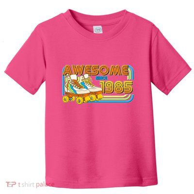Retro Roller Skates Awesome Since 1985 40th Birthday Toddler T-Shirt