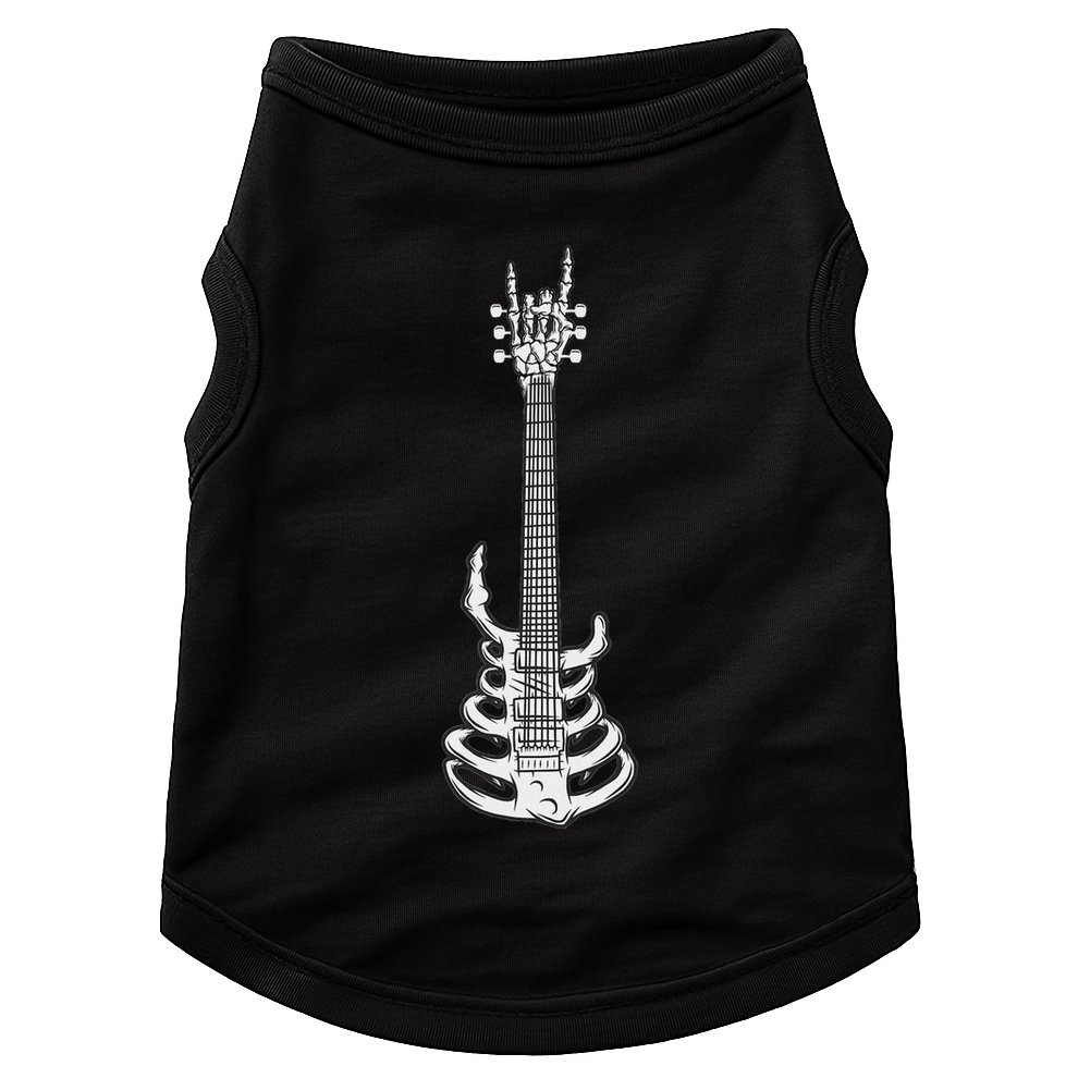 Rock & Roll Skeleton Guitar Music Lover Rockstar Doggie Tank