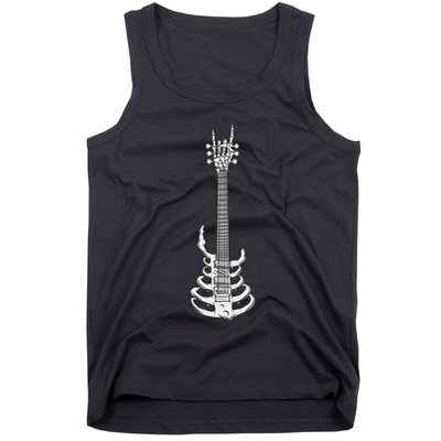 Rock & Roll Skeleton Guitar Music Lover Rockstar Tank Top