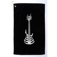 Rock & Roll Skeleton Guitar Music Lover Rockstar Golf Towel