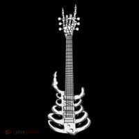 Rock & Roll Skeleton Guitar Music Lover Rockstar Womens T-Shirt