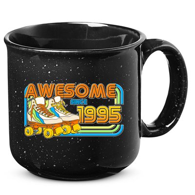 Retro Roller Skates Awesome Since 1995 30th Birthday 15oz Campfire Ceramic Mug