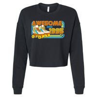 Retro Roller Skates Awesome Since 1995 30th Birthday Cropped Pullover Crew