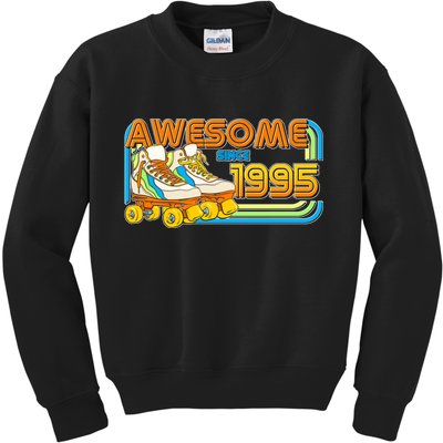 Retro Roller Skates Awesome Since 1995 30th Birthday Kids Sweatshirt