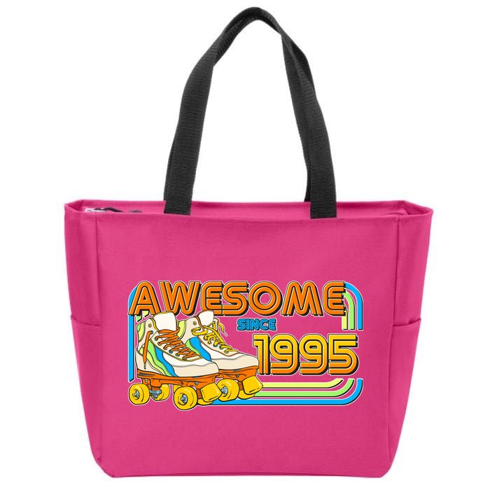 Retro Roller Skates Awesome Since 1995 30th Birthday Zip Tote Bag