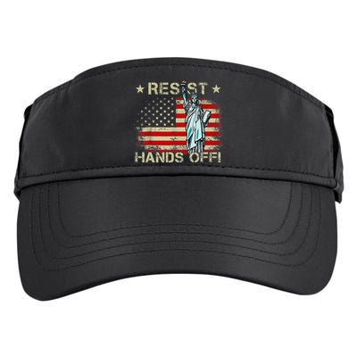 Resist Resistance Statue Of Liberty Hands Off Protest Retro Adult Drive Performance Visor