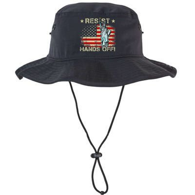 Resist Resistance Statue Of Liberty Hands Off Protest Retro Bucket Hat