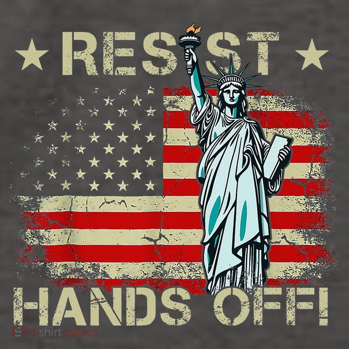 Resist Resistance Statue Of Liberty Hands Off Protest Retro Vector Backpack