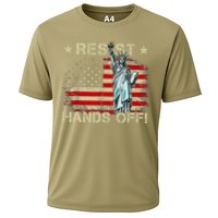 Resist Resistance Statue Of Liberty Hands Off Protest Retro Performance Shirt