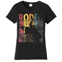 Rodeo Retro Style Cow Horse Riding Vintage Women's T-Shirt