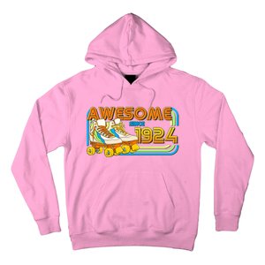 Retro Roller Skates Awesome Since 1924 100th Birthday Hoodie