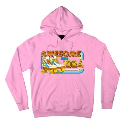 Retro Roller Skates Awesome Since 1924 100th Birthday Hoodie