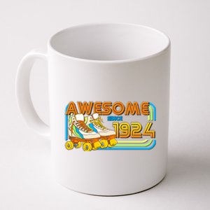 Retro Roller Skates Awesome Since 1924 100th Birthday Coffee Mug