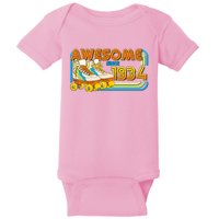 Retro Roller Skates Awesome Since 1934 90th Birthday Baby Bodysuit