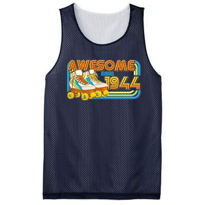 Retro Roller Skates Awesome Since 1944 80th Birthday Mesh Reversible Basketball Jersey Tank