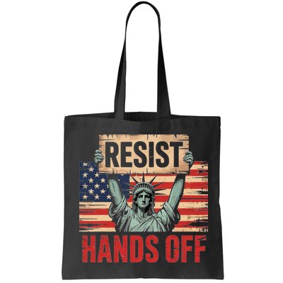 Resist Resistance Statue Of Liberty Hands Off Protest Bag