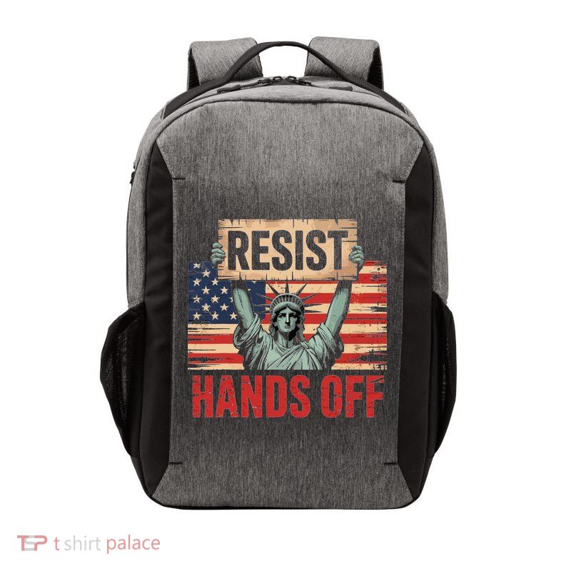 Resist Resistance Statue Of Liberty Hands Off Protest Vector Backpack
