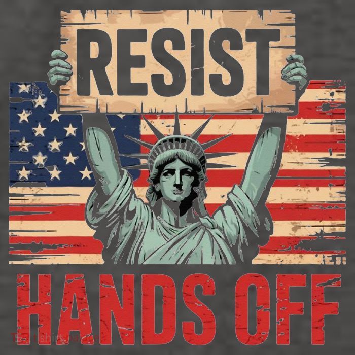Resist Resistance Statue Of Liberty Hands Off Protest Vector Backpack