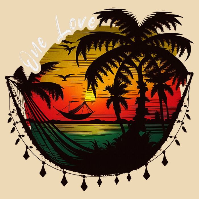 Rasta Reggae Sunset One Pride Love Rastafari Jamaican Drawstring Bag