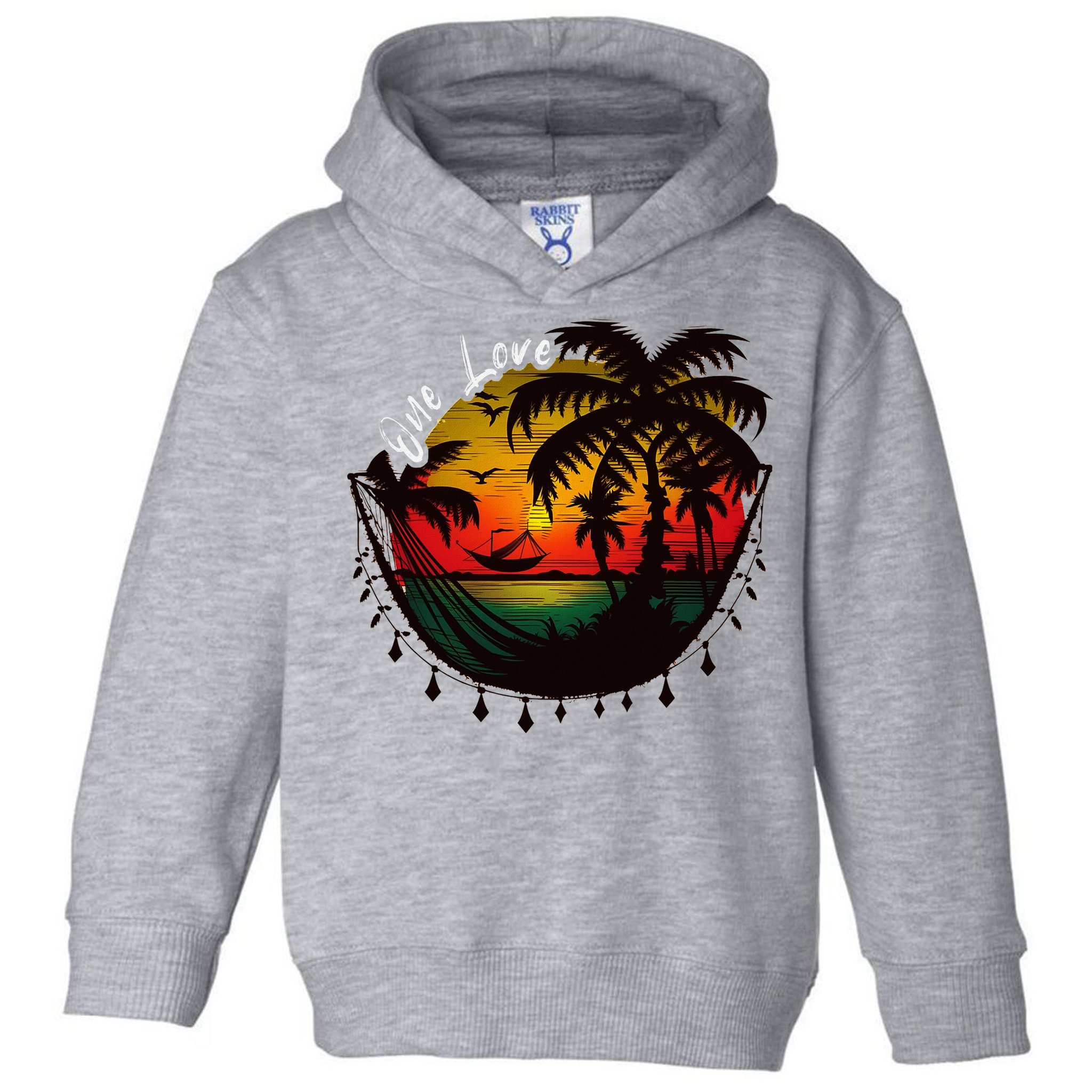 Rasta Reggae Sunset One Pride Love Rastafari Jamaican Toddler Hoodie