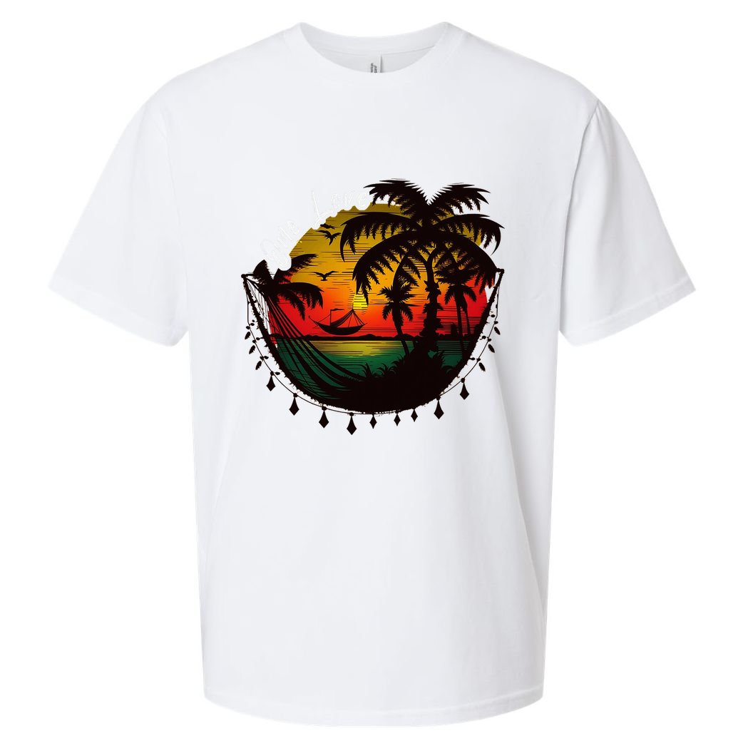 Rasta Reggae Sunset One Pride Love Rastafari Jamaican Sueded Cloud Jersey T-Shirt