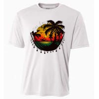 Rasta Reggae Sunset One Pride Love Rastafari Jamaican Cooling Performance Crew T-Shirt