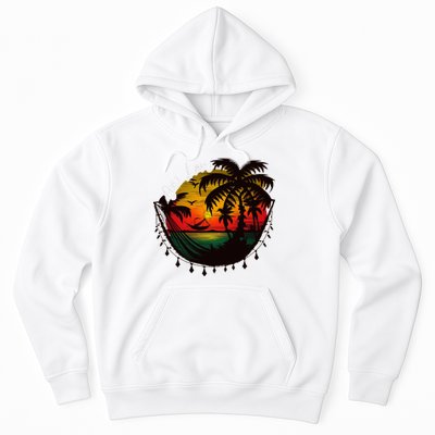 Rasta Reggae Sunset One Pride Love Rastafari Jamaican Hoodie