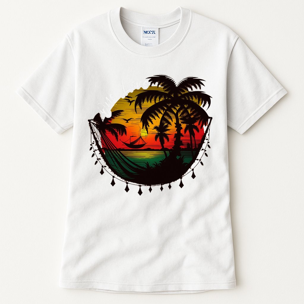 Rasta Reggae Sunset One Pride Love Rastafari Jamaican Tall T-Shirt