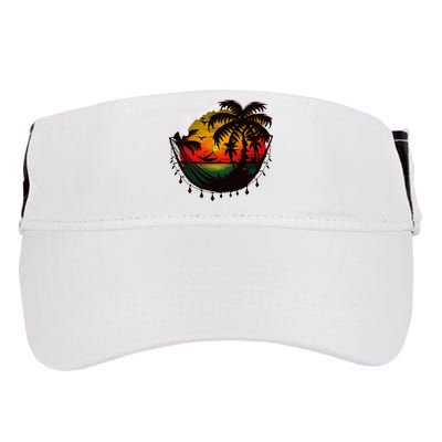 Rasta Reggae Sunset One Pride Love Rastafari Jamaican Adult Drive Performance Visor