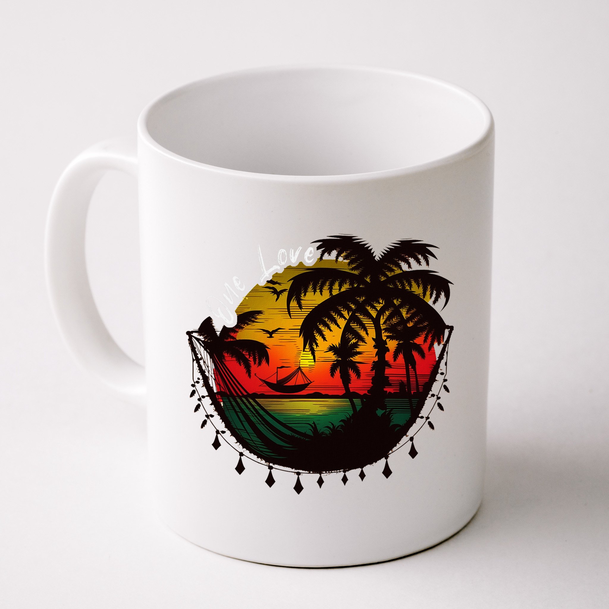 Rasta Reggae Sunset One Pride Love Rastafari Jamaican Mug