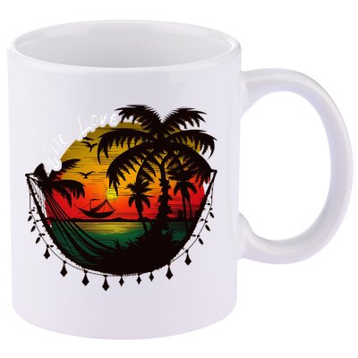 Rasta Reggae Sunset One Pride Love Rastafari Jamaican 11oz C Handle Ceramic Mug