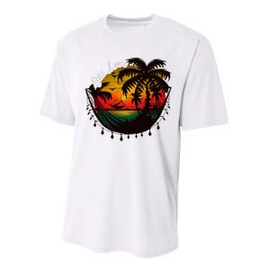 Rasta Reggae Sunset One Pride Love Rastafari Jamaican Performance Sprint T-Shirt