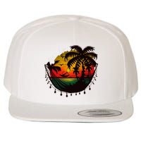 Rasta Reggae Sunset One Pride Love Rastafari Jamaican Wool Snapback Cap