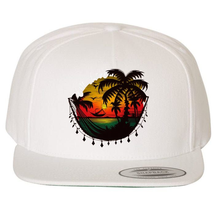 Rasta Reggae Sunset One Pride Love Rastafari Jamaican Wool Snapback Cap
