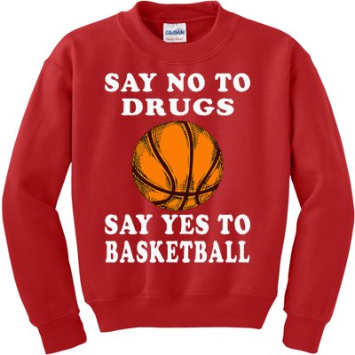 Red Ribbon Squad Week Say No To Say Yes To BasketBall Kids Sweatshirt