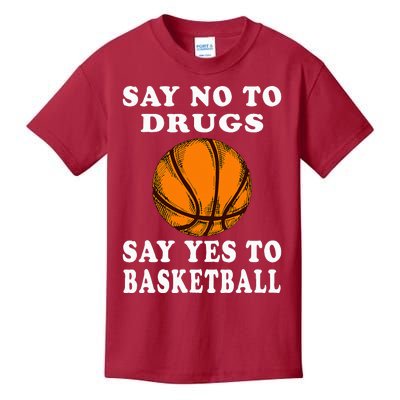 Red Ribbon Squad Week Say No To Say Yes To BasketBall Kids T-Shirt