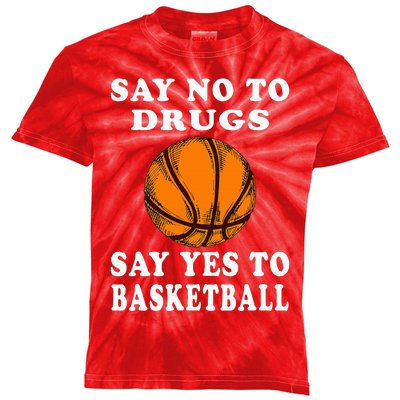 Red Ribbon Squad Week Say No To Say Yes To BasketBall Kids Tie-Dye T-Shirt