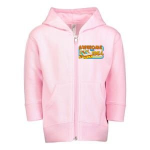 Retro Roller Skates Awesome Since 1964 60th Birthday Toddler Zip Fleece Hoodie